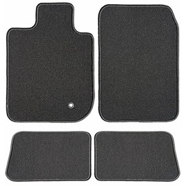 GGBAILEY Car Mats - Custom Fit Floor Mats for Toyota Camry Hybrid 2018-2021 - Driver, Passenger and Rear Set - European Velour Black