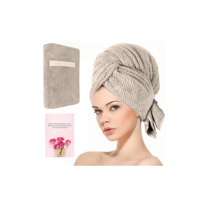 Envoltorio de Toalla de Microfibra para el Cabello para Mujeres
