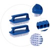 IWOWHERO 2pcs Heavy Duty Scrub Brush with Comfort Grip Handheld