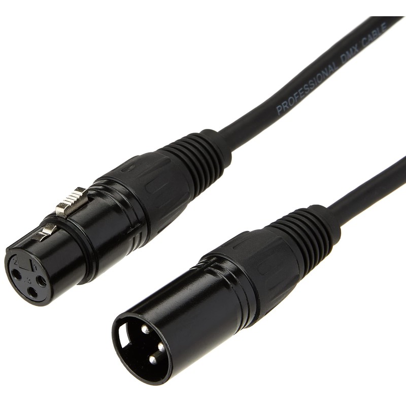Pulse PLS00266 DMX Lead, 3 Pin XLR Male to Female,