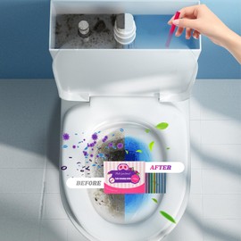 Multi-functional Concentrated Toilet Cleaning Sticks, Toilet Bowl Cleaners Drop in Tank, Toilet Tank Cleaner Cleaning Perfume Stick, Effective and Long-Lasting Freshness for Bathroom (16pcs)