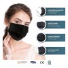 Sanwo Cubre Bocas Negro Tricapa Sanwo 50 Piezas Termosellado