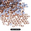 sourcing map 1440 Pcs Hotfix Rhinestones Flatback Crystal Glass Gems