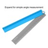 sourcing map Folding Straight Ruler 30cm Metric Aluminum Alloy Ruler