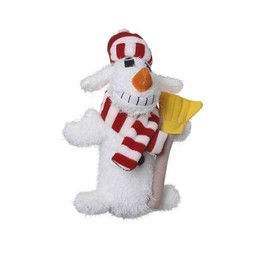 Multipet's Snowman Loofa Plush Dog Toy