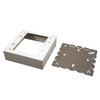 Legrand - Wiremold B-32 2 Gang Metal Switch Box, Ivory