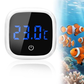 Aquarium Thermometer - Mini Thermometer Aquarium Digital with High Precision Sensor and LED for Fish Containers, Freshwater and Saltwater Aquariums