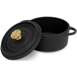 Ikenaga Iron Cocotte Pot, 3.9 inches (10 cm), Cast Iron, Oven Compatible, Stew, Curry