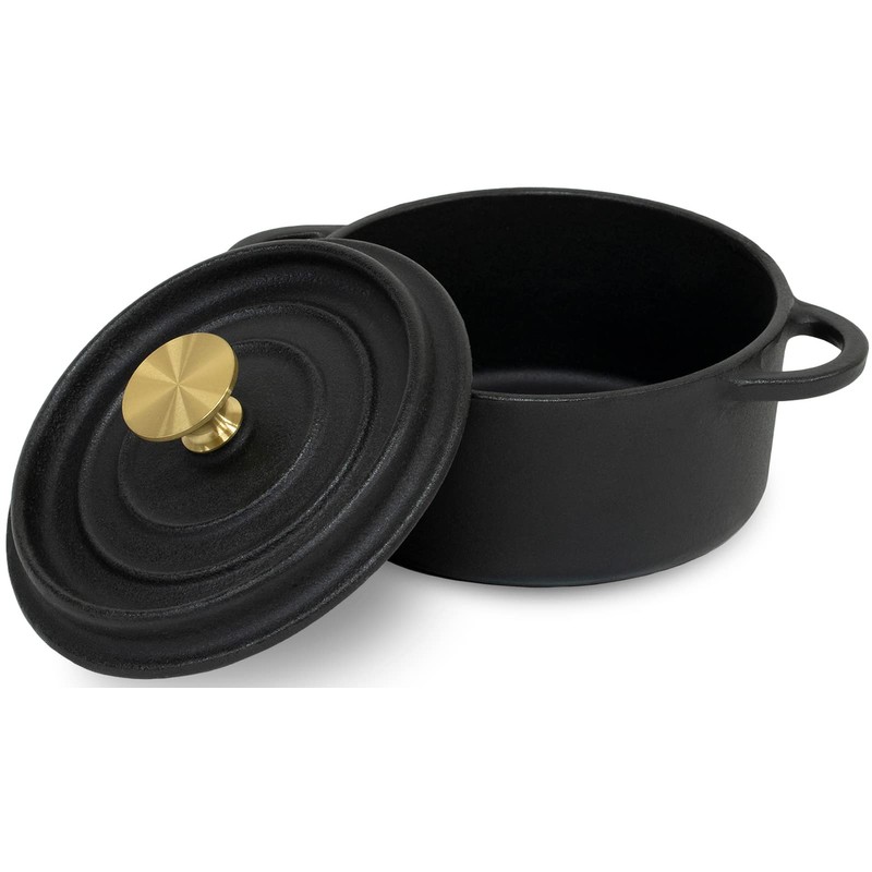 Ikenaga Iron Cocotte Pot, 3.9 inches (10 cm), Cast Iron,