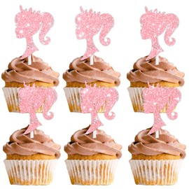 S-Cp-0997Ice Cream Fruit Dessert Cupcake Topper Colorful Glitter Happy Birthday Sensory Pop Game Theme Decor Supplies Baby Shower Boys Girls Birthday Party Decorations