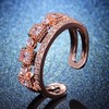Rose Gold Rings for Women, Thumb Stacking Ring Jewelry CZ