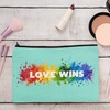 Pink Positive Love Wins rainbow Toiletry Bag | LGBTQI+ Pride