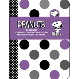 Peanuts 16-Month 2023-2024 Monthly/Weekly Planner Calendar