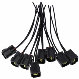 8 Pack Ford Ignition Coil Connector Plug Harness - Compatible with Ford Ignition Coil Harness - 4.6L, 5.4L, 6.8L Mustang, Cobra, SVT, F150, F250, E150 and Lincoln, Mazda, Suzuki