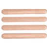 Wooden Dowel Pins, Hardwood Dowels Wood Plugs, Round Fluted Wooden