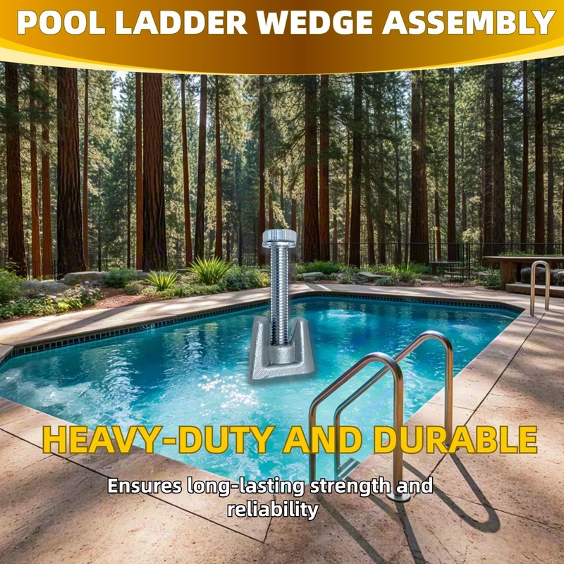 YUEERIO Pool Ladder Anchors Corrosion Resistant 316 Stainless Steel Inground