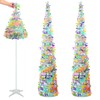 Sosation 2 Pcs 5 ft LED Easter Trees Green Tinsel