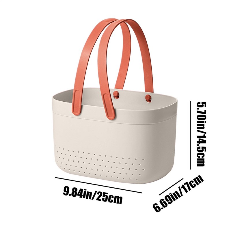 Bathroom Toiletry Basket,Drainage Box for Shower - Draining Organizer for
