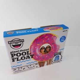 BigMouth Inflatable Giant Sprinkle Donut Pool Float Beach Swimming Lounger Raft