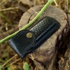 SHARD Folding pocket knife sheath Custom genuine Leather Sheath for