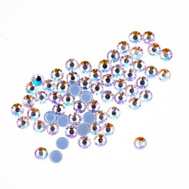 Hotfix AB Crystal Flatback Rhinestones, 1,440 Pieces, SS20, 4.6-4.8 mm, for Crafts, Clothes, DIY Decorations (Light Amethyst AB)