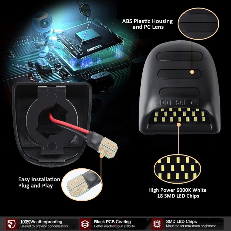 D-lumina LED License Plate Lights For 2000-2006 Chevy Suburban 1500