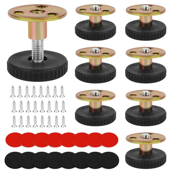 MIHURO Adjustable Feet 8 Pieces Adjustable Levelling Feet 33-40mm Adjustable