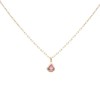 L&Co K10 Zizuku Drop Pendant Necklace Birthstone, Yellow Gold, july