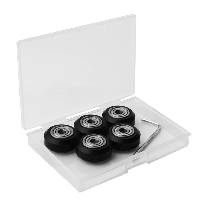 RUNCCI-YUN 5 Pieces 3D Printer V-Slots Models Pulley, POM Plastic