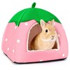 HeNdShe Rabbit Hideout, Washable Bunny Bed with Removable Pee Pad,