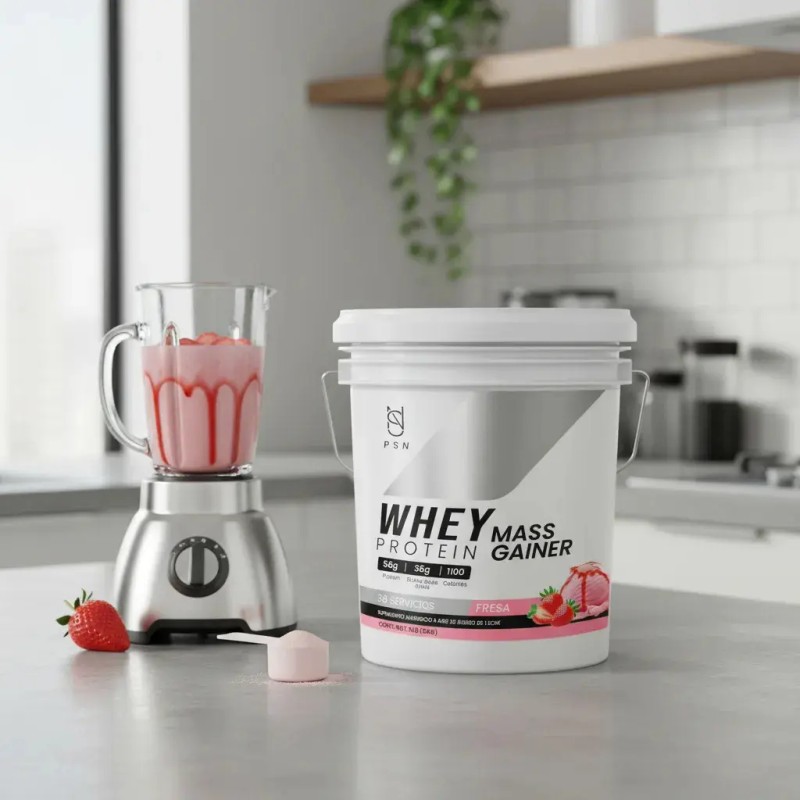 Whey Protein Mass Gainer Psn Suplemento Polvo Fresa