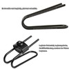 Shock-absorbing saddle spring, bicycle seat post damper, bicycle seat post