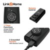Link2Home Outdoor Weatherproof Wireless Remote Control Double Outlets, Dusk to