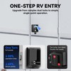 Loclink Single Deadbolt RV Lock - Black 100% Metal Keyed