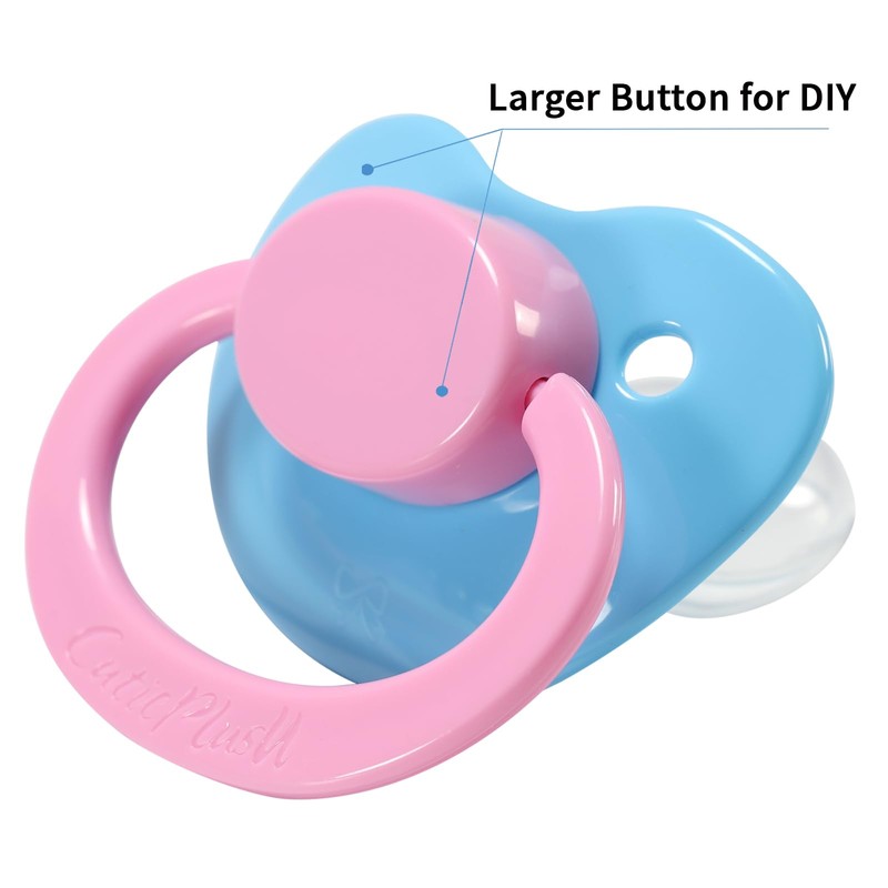 CutiePlusU Adult Size Dummy - Large Teat Shield Colour Mix
