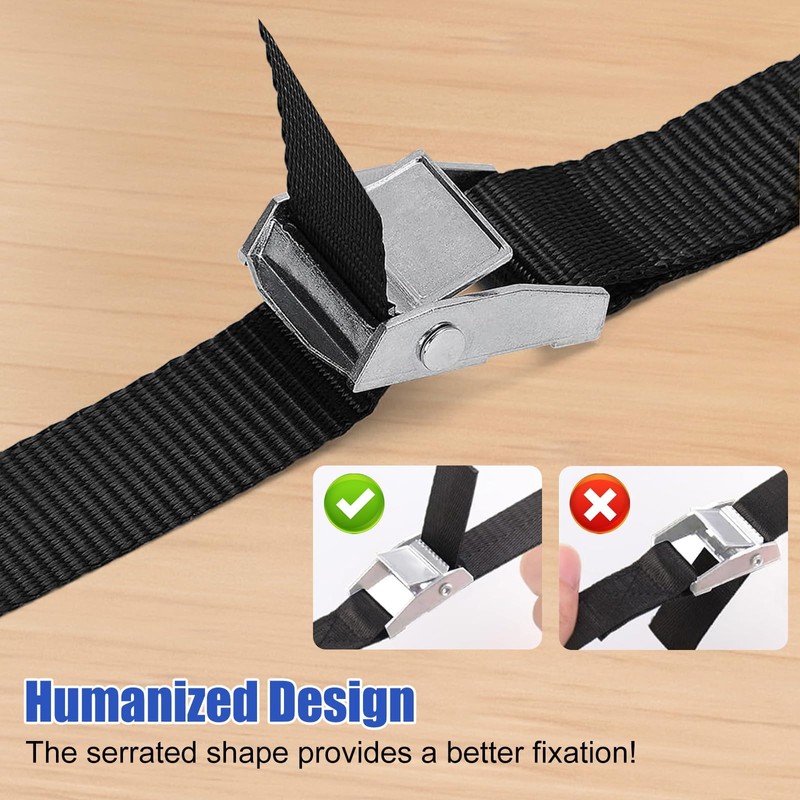 BLAZDEVE 5Pack Ratchet Tie Down Straps, 16 Ft Adjustable Lashing