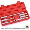 6PCS 3/8" Drive Magnetic Swivel Spark Plug Socket Set, 12