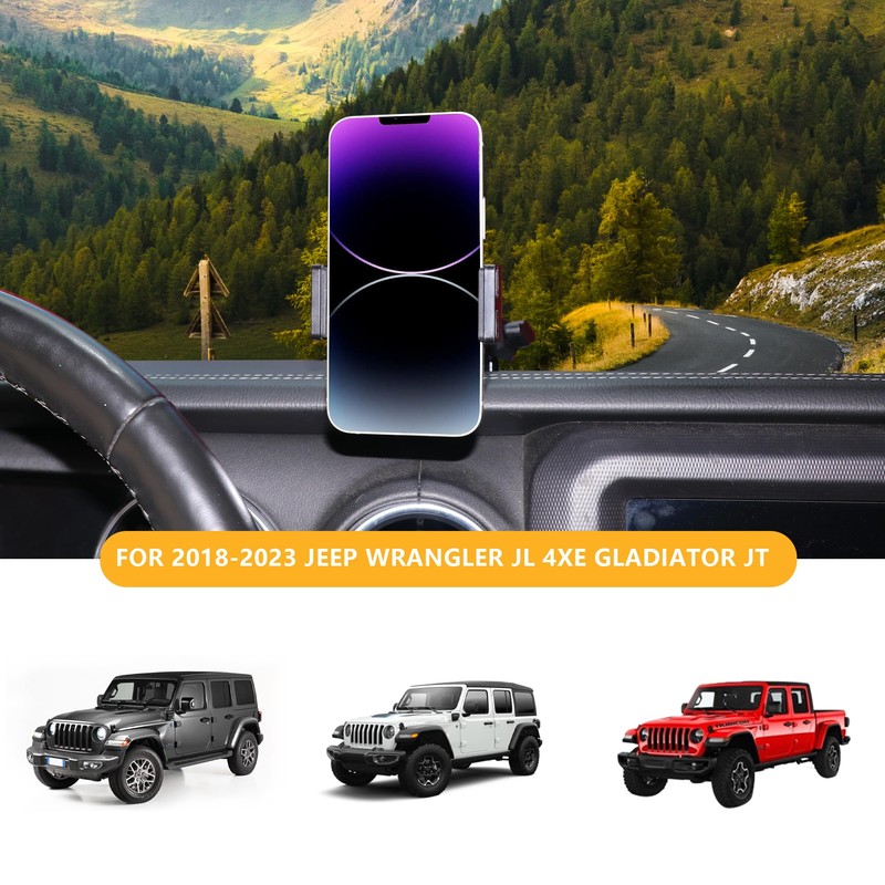 RERPRO - Soporte de teléfono para Jeep Wrangler JL 2/4