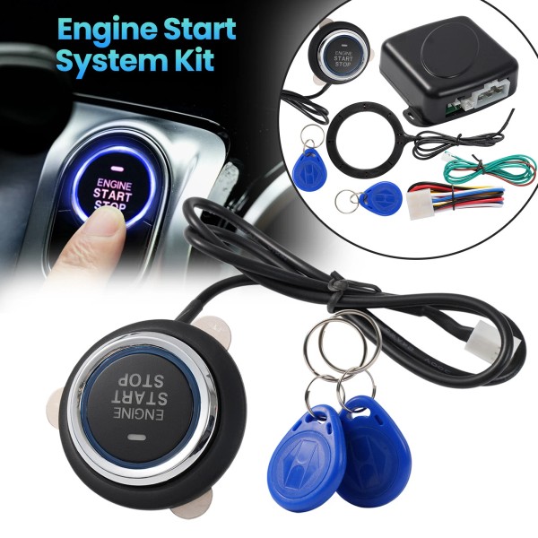 Xukey 12V RFID Engine Start Car Ignition Switch Push Button
