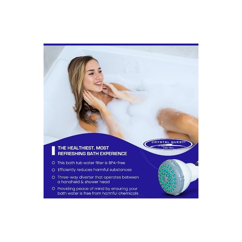 Crystal Quest Luxury Shower Power Handheld & Shower Head Combo