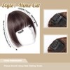 Clip-In Fringe, Wispy Pony with Temple Hair Pieces, Bangs Hair