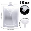 Keon Plastic Flasks - Leak-Proof, Reusable, Flexible Juice Drink Bags,
