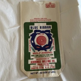 Corn Meal Paper Bag 32oz(2 Lbs) Printed On Bag. New Unused Vintage