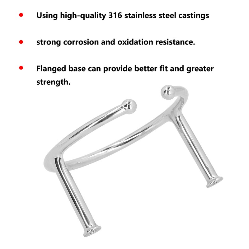 Folding Water Cup Holder 316 Stainless Steel Drink Bottle Storage
