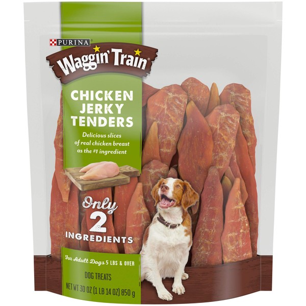 Waggin' Train Limited Ingredient, Grain Free Dog Treat, Chicken Jerky Tenders - 30 oz. Pouch (00807020171198)