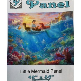 DAVID TEXTILES- LITTLE MERMAID PANEL #DS20840C1 BY THOMAS KINCAID STUDIO-42"x36"