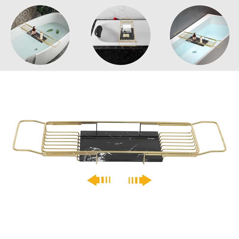 Expandable Bathtub Tray Caddy for Bath Relaxing, Bath Table Tub