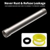 iFealClear Shower Arm Extension, 6 Inch Solid Brass Shower Head