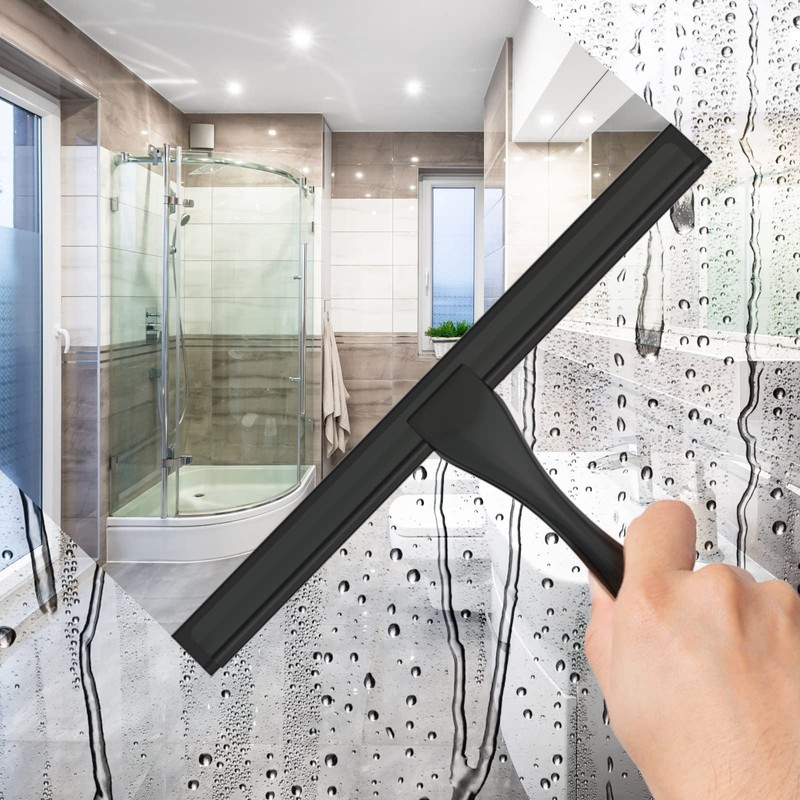 All-Purpose Stainless Steel Shower Squeegee for Shower Doors with 2