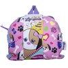 Zipstas Snuggle Pals 2-in-1 Girls Sleepover Bag Reversible Backpack Cuddly